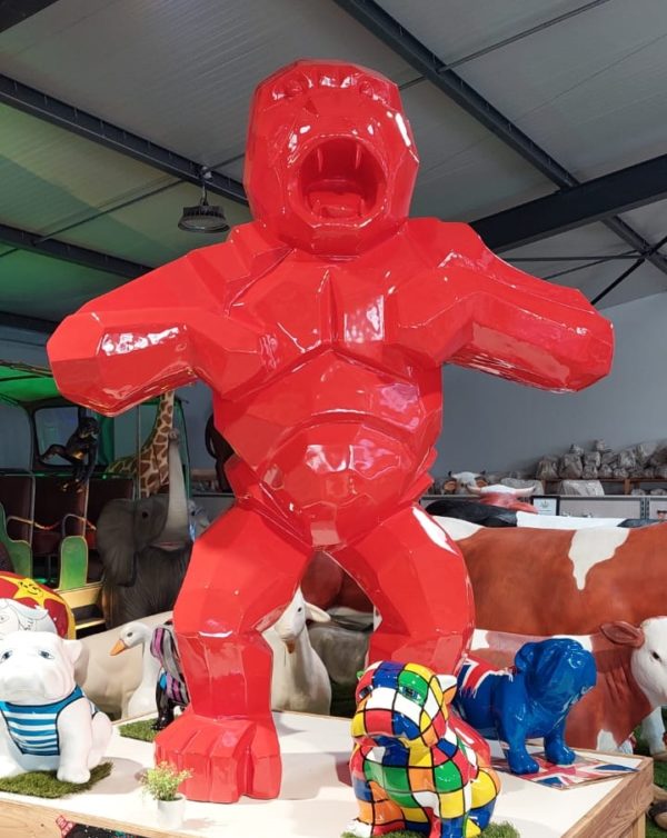 KING KONG ORIGAMI ROUGE GEANT