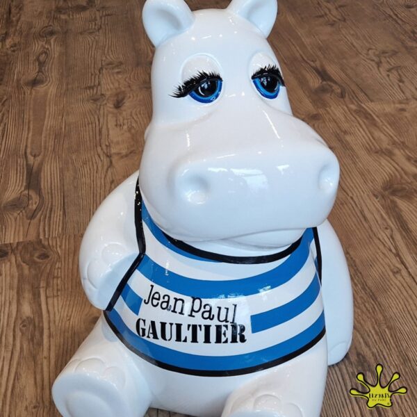 STATUE HIPPO EN RESINE JEAN PAUL GAUTHIER