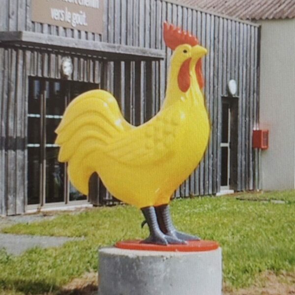 COQ EN RESINE GEANT COULEUR AU CHOIX