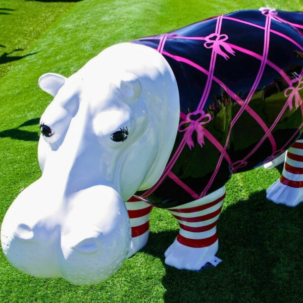 STATUE HIPPOPOTAME EN RESINE CHIC PREMIUM