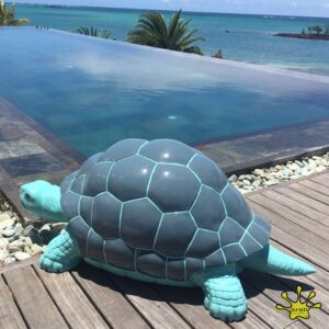 STATUE DE TORTUE DESIGN BLEUE