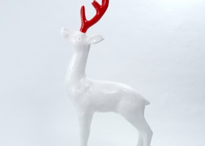 CERF BLANC BOIS ROUGES