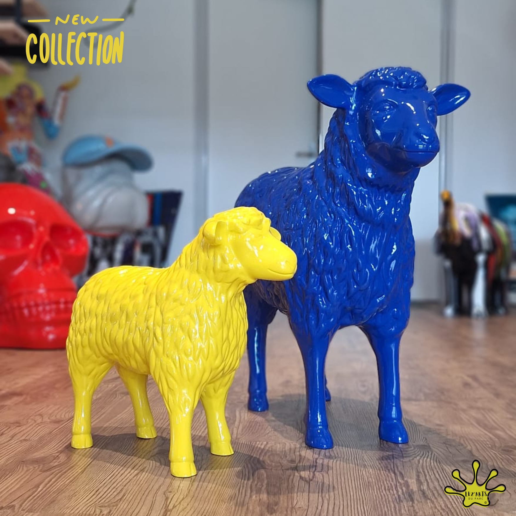 STATUES DE MOUTONS EN RESINE DESIGN