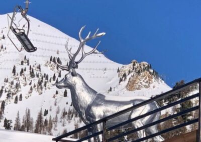 CERF ARGENT MONTAGNE