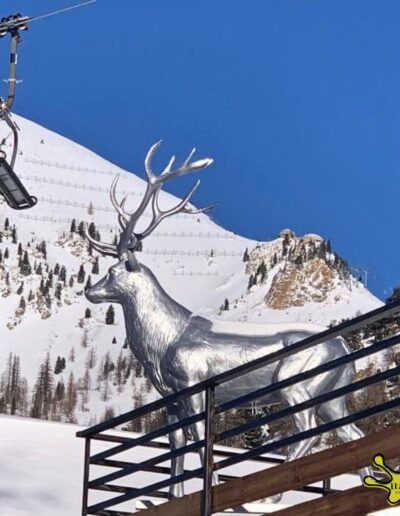 CERF ARGENT MONTAGNE