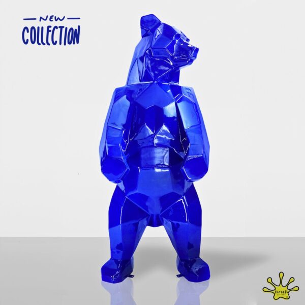 OURS EN RESINE ORIGAMI COULEUR AU CHOIX