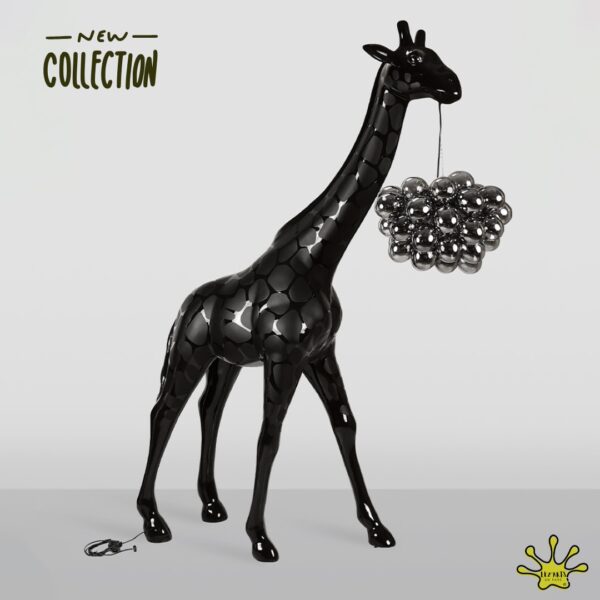 STATUE EN RESINE DE GIRAFE LUMINEUSE