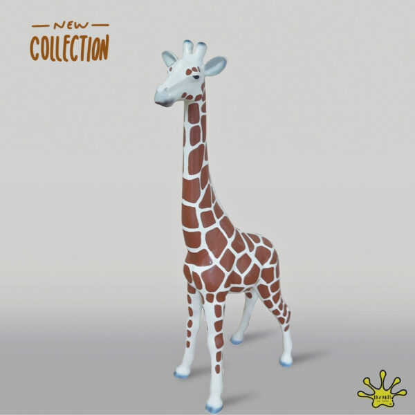 STATUE EN RESINE GIRAFON REALISTE 100 CM