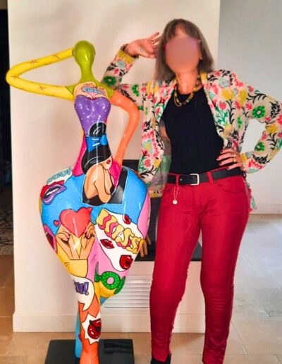 STATUE DE NIKI DE ST PHALLE EN RESINE POP ART