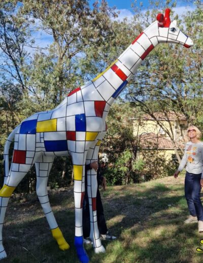 STATUE DE GIRAFE XXL DECORATION MARINIERE