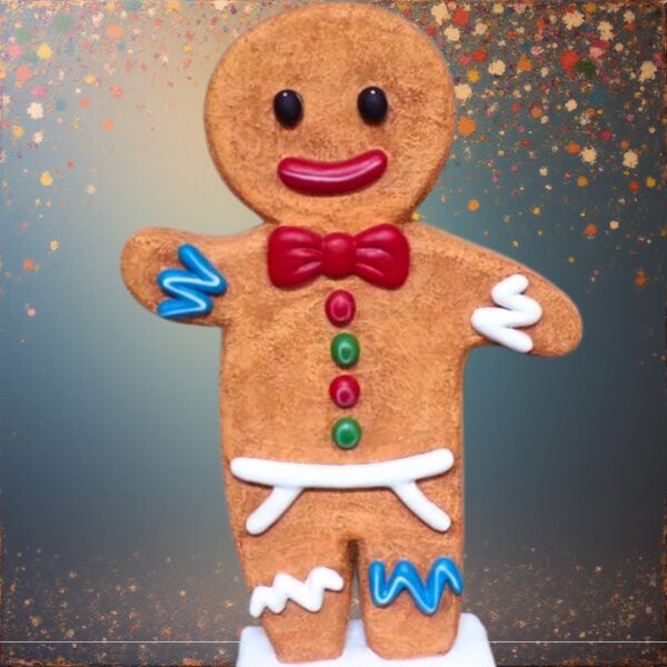 STATUE EN RESINE DE MONSIEUR PAIN D'EPICE