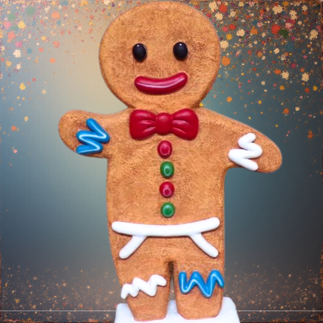 STATUE EN RESINE DE MONSIEUR PAIN D'EPICE