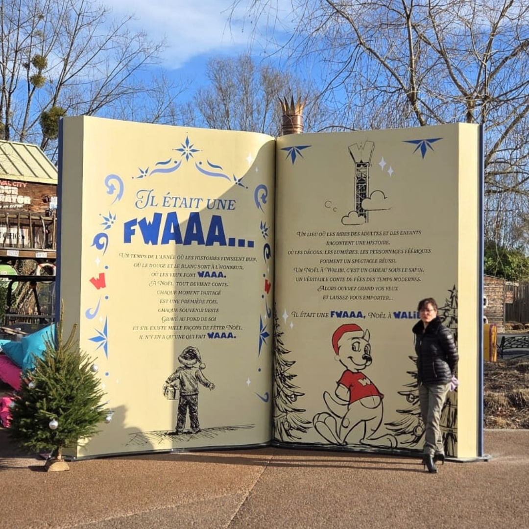 STATUE SUR MESURE LIVRE CONTES GEANT WALIBI RHONE ALPES POUR LA CIE DES ALPES