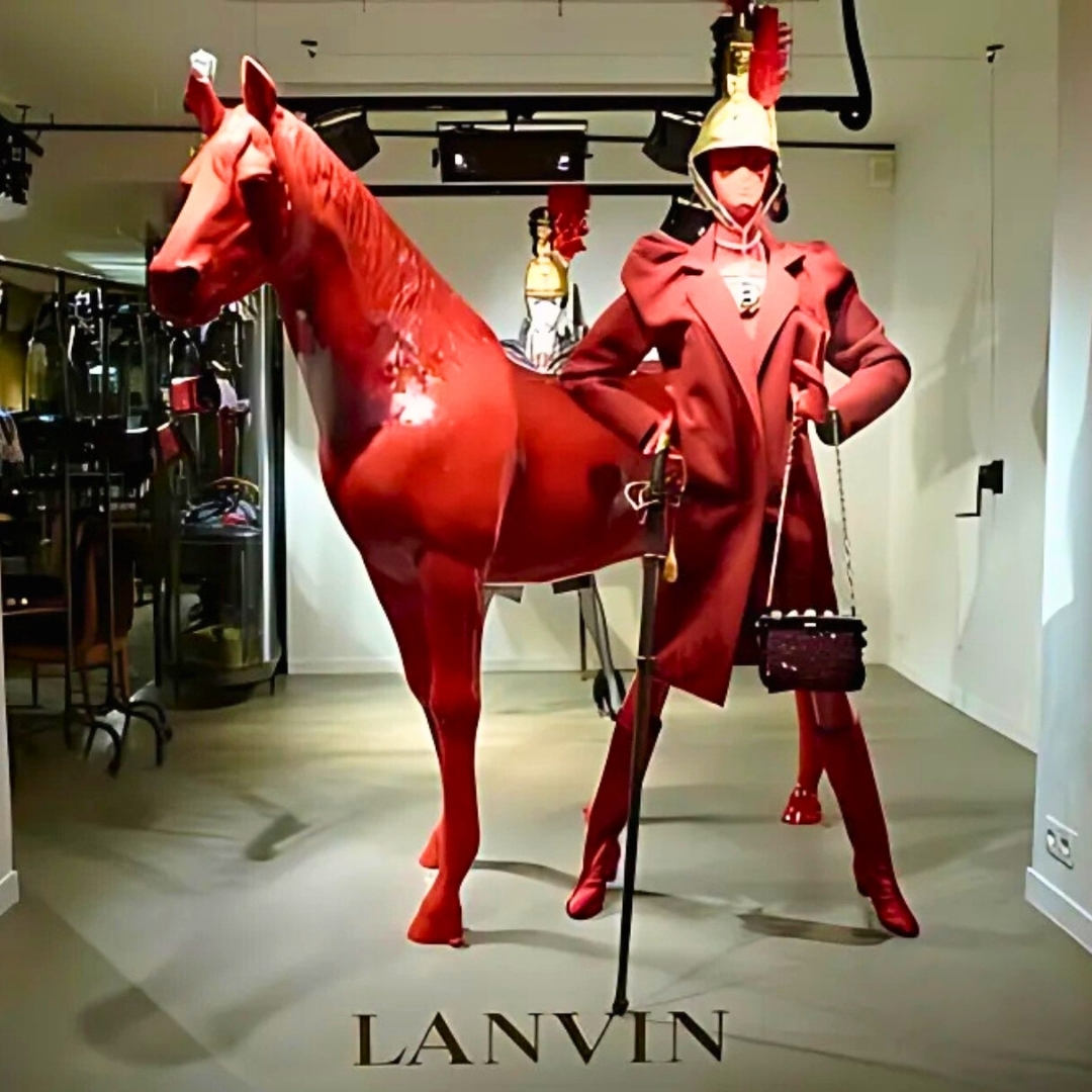 LANVIN PARIS CHEVAL EN RESINE LANVIN PARIS