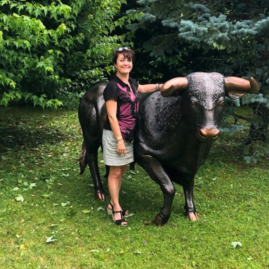 FALCONNIER PARTENAIRE 74 STATUE TAUREAU EN RESINE BRONZE FALCONNIER PARTENAIRE 74