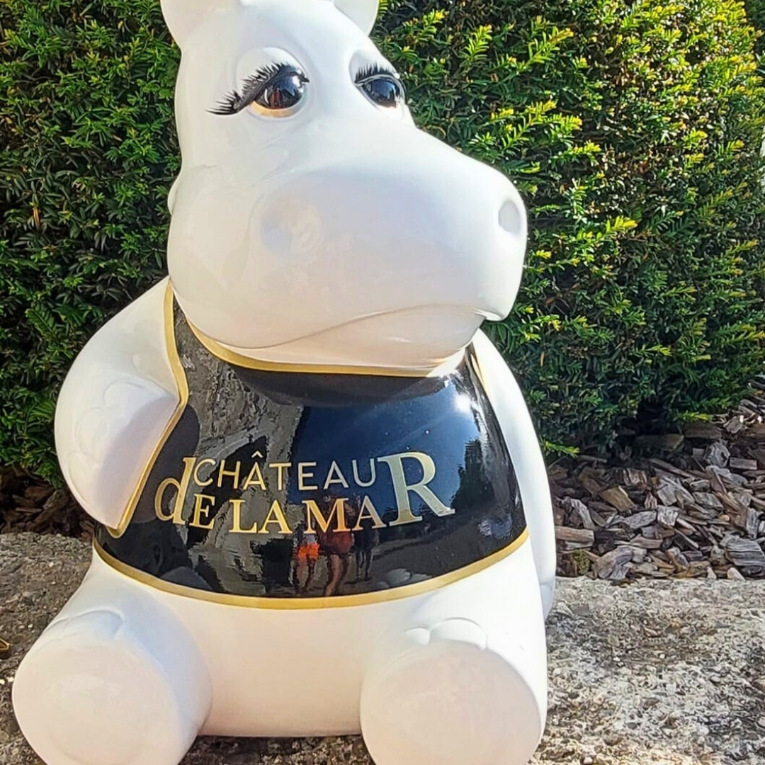 CHATEAU DE LA MAR 73 HIPPOPOTAME EN RESINE CHATEAU DE LA MAR 73