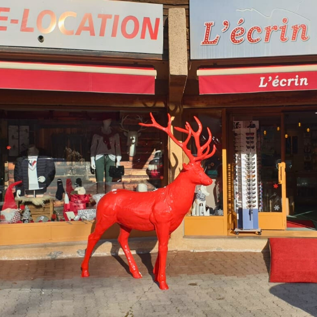 LES ECRINS 05 CERF EN RESINE LES ECRINS 05