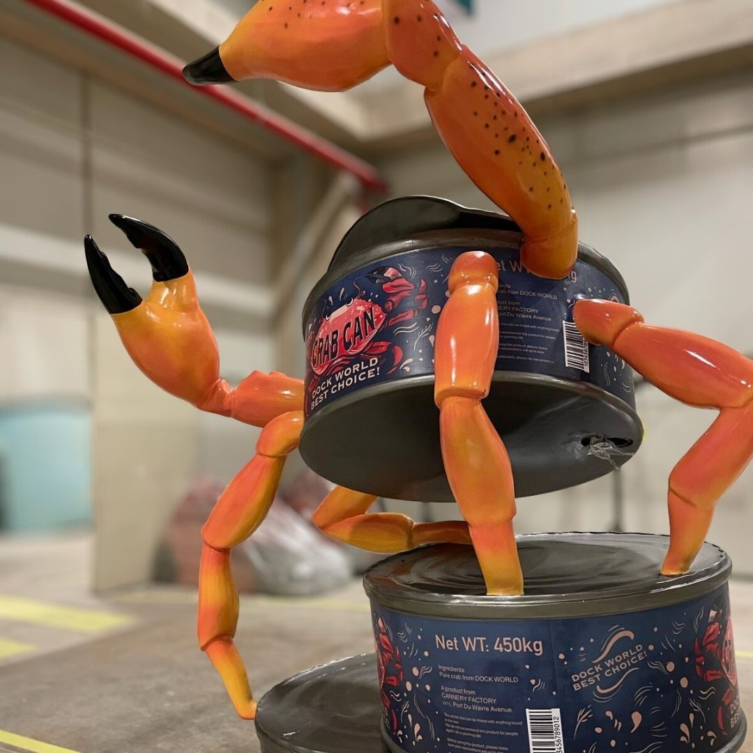 STATUE CRABE GANT WALIBI BELGIQUE