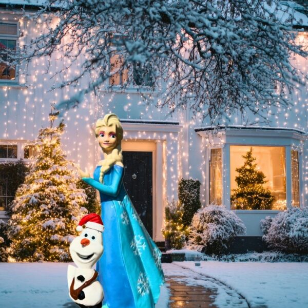 STATUE EN RESINE OLAF INSPIRE DU DESSIN ANIME