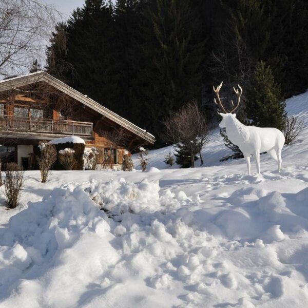 STATUE DE CERF EN RESINE GRANDE TAILLE