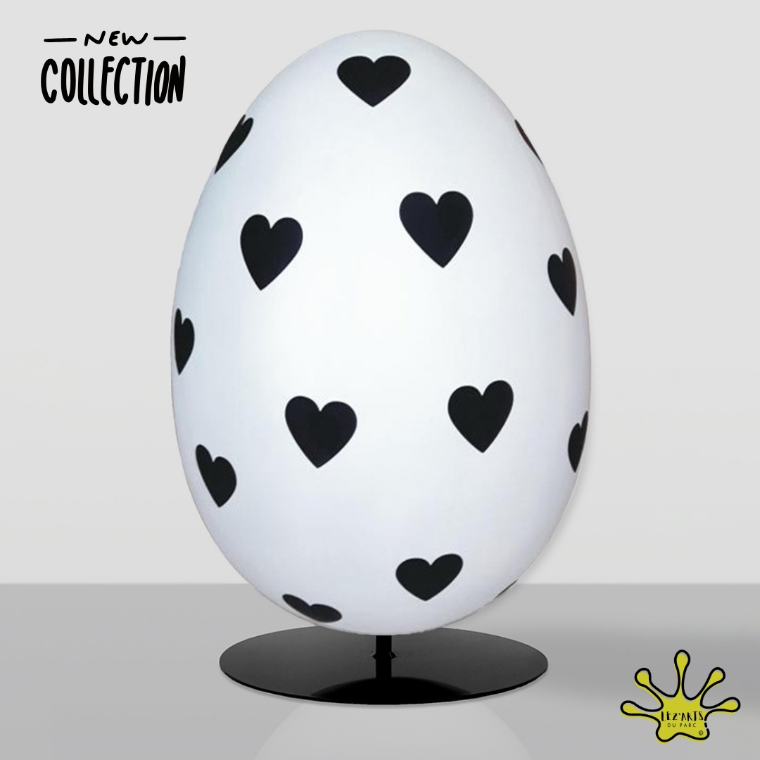 STATUE EN RESINE OEUF GEANT DECORATION COEUR STATUE EN RESINE OEUF GEANT DECORATION COEUR