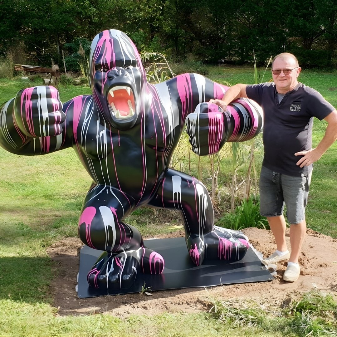 GORILLE EN RESINE XXL TRASH