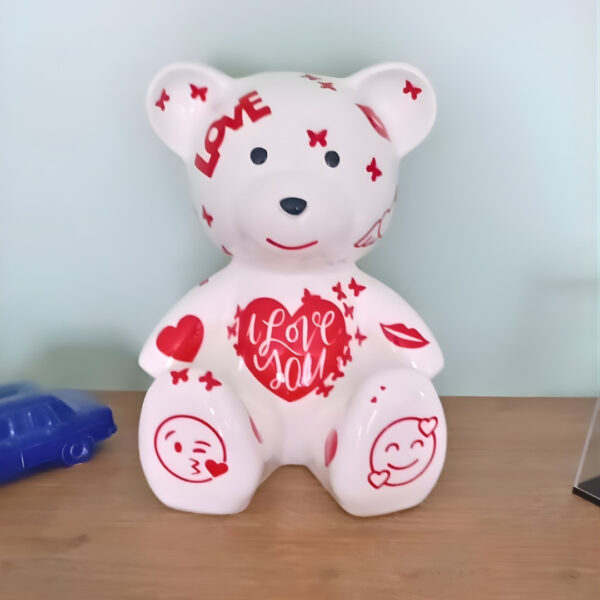 STATUE OURSON EN RESINE LOVE