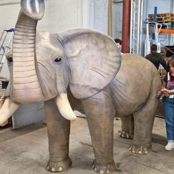 STATUE EN RESINE ELEPHANT REALISTE