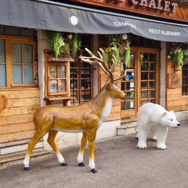 STATUE CERF EN RESINE REALISTE