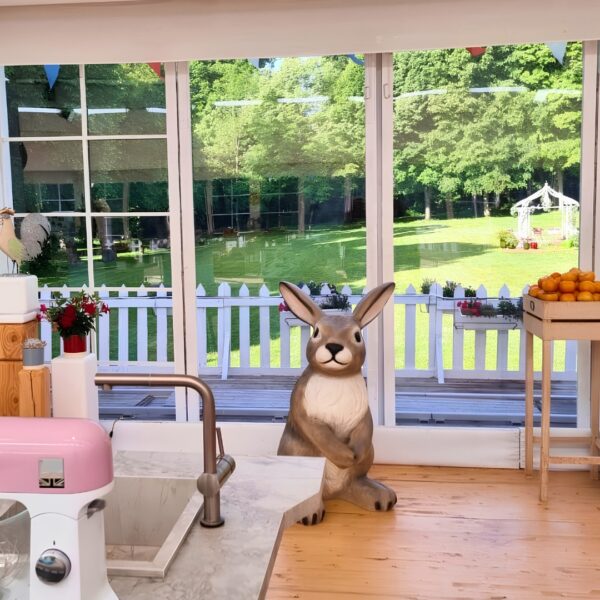 STATUE EN RESINE DE LAPIN REALISTE XXL
